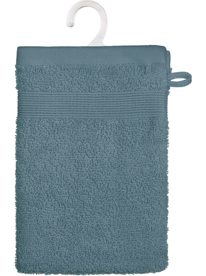 Lot de 2 gants de toilette PRAIA Gris orage - Kiabi