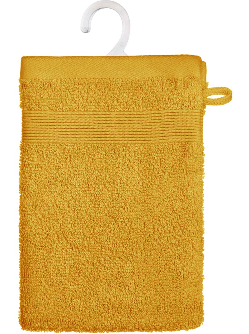 Lot de 2 gants de toilette PRAIA Ocre - Kiabi
