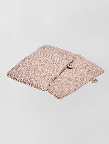 Lot de 2 gants de toilette