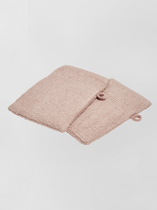 Lot de 2 gants de toilette - Kiabi