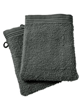 Lot de 2 gants de toilette "Spa" 15 x 21 cm / 400 gr/m² - Couleur: "Spa" Ardoise