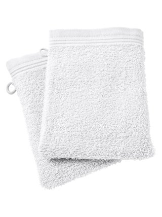 Lot de 2 gants de toilette "Spa" 15 x 21 cm / 400 gr/m² - "Spa" Neige - Lot de 2 Gants de toilette 1
