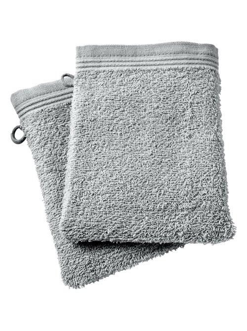 Lot de 2 gants de toilette Spa 15 x 21 cm / 400 gr/m² - Spa Perle - Lot de 2 Gants de toilette 1 - Kiabi