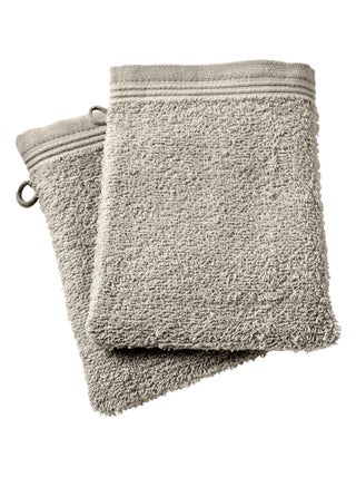 Lot de 2 gants de toilette "Spa" 15 x 21 cm / 400 gr/m² - "Spa" Sable - Lot de 2 Gants de toilette 1
