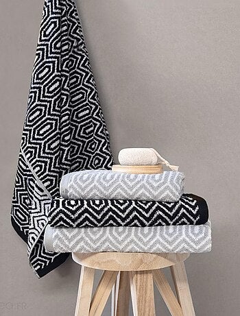 Lot de 2 gants de toilette SYMETRIE coton Alvéoles