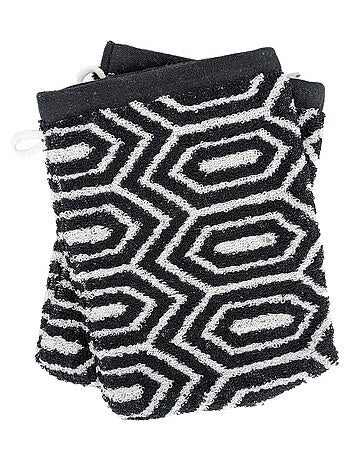 Lot de 2 gants de toilette SYMETRIE coton Alvéoles