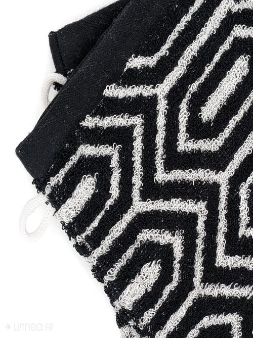 Lot de 2 gants de toilette SYMETRIE coton Alvéoles - Kiabi