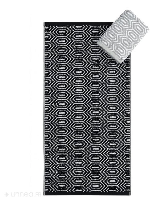 Lot de 2 gants de toilette SYMETRIE coton Alvéoles - Kiabi