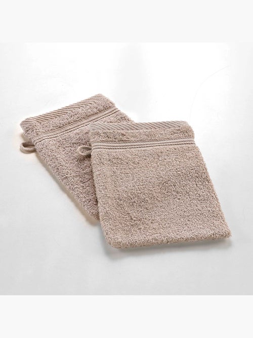 Lot de 2 gants de toilette Tendresse - Kiabi