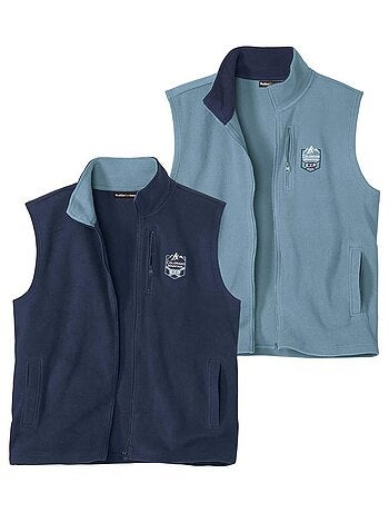 Lot de 2 Gilets Polaires Sans Manches Colorado - ATLAS FOR MEN
