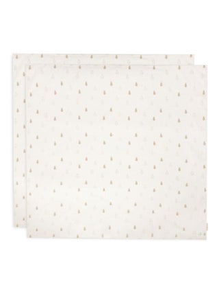Lot de 2 grands langes gaze de coton Happy Miffy