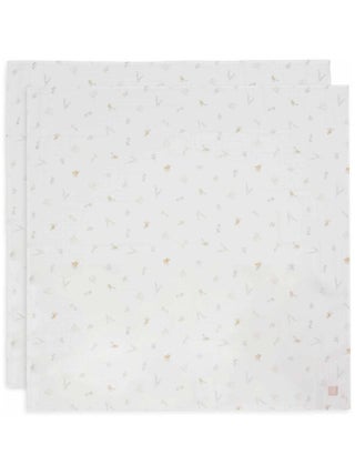 Lot de 2 grands langes gaze de coton Lovely Birds