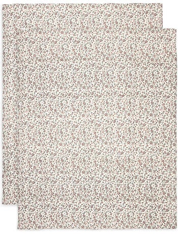 Lot de 2 grands langes gaze de coton Retro Jollein