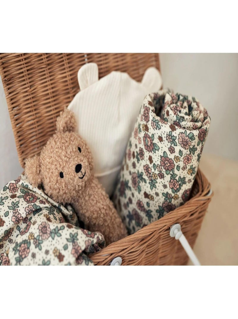 Lot de 2 grands langes gaze de coton Retro Jollein Rose - Kiabi