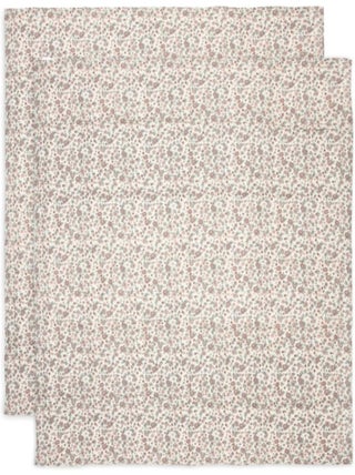 Lot de 2 grands langes gaze de coton Retro