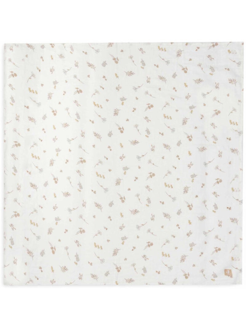 Lot de 2 grands langes gaze de coton Riverside Jollein Marron - Kiabi