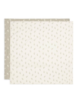 Lot de 2 grands langes gaze de coton Twig