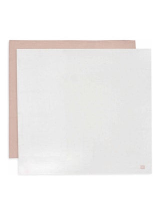 Lot de 2 grands langes gaze de coton Twinkling