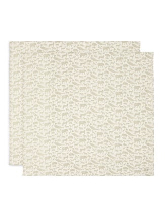 Lot de 2 grands langes gaze de coton