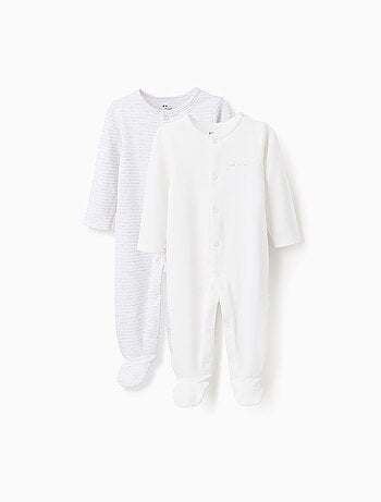 Lot de 2 Grenouillères en Coton