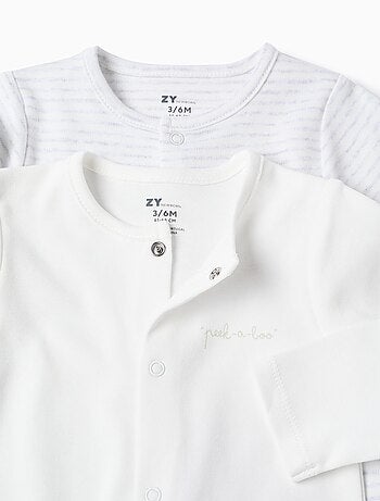 Lot de 2 Grenouillères en Coton