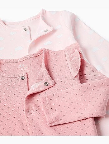 Lot de 2 grenouillères en coton