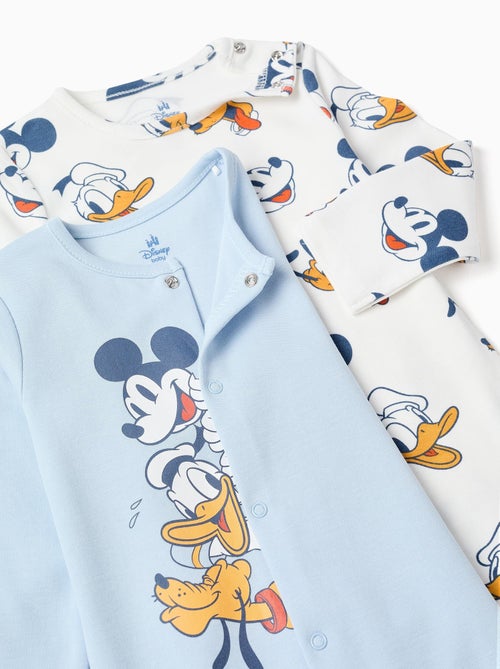 Lot de 2 Grenouillères en Coton Mickey - Kiabi