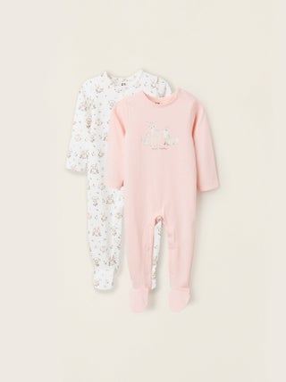 Lot de 2 Grenouillères en Coton