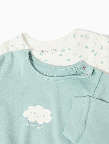 Lot de 2 grenouillères pour bébé MO Fashion
