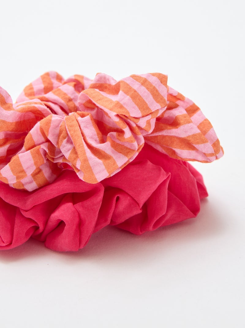 Lot de 2 gros chouchous Rose - Kiabi
