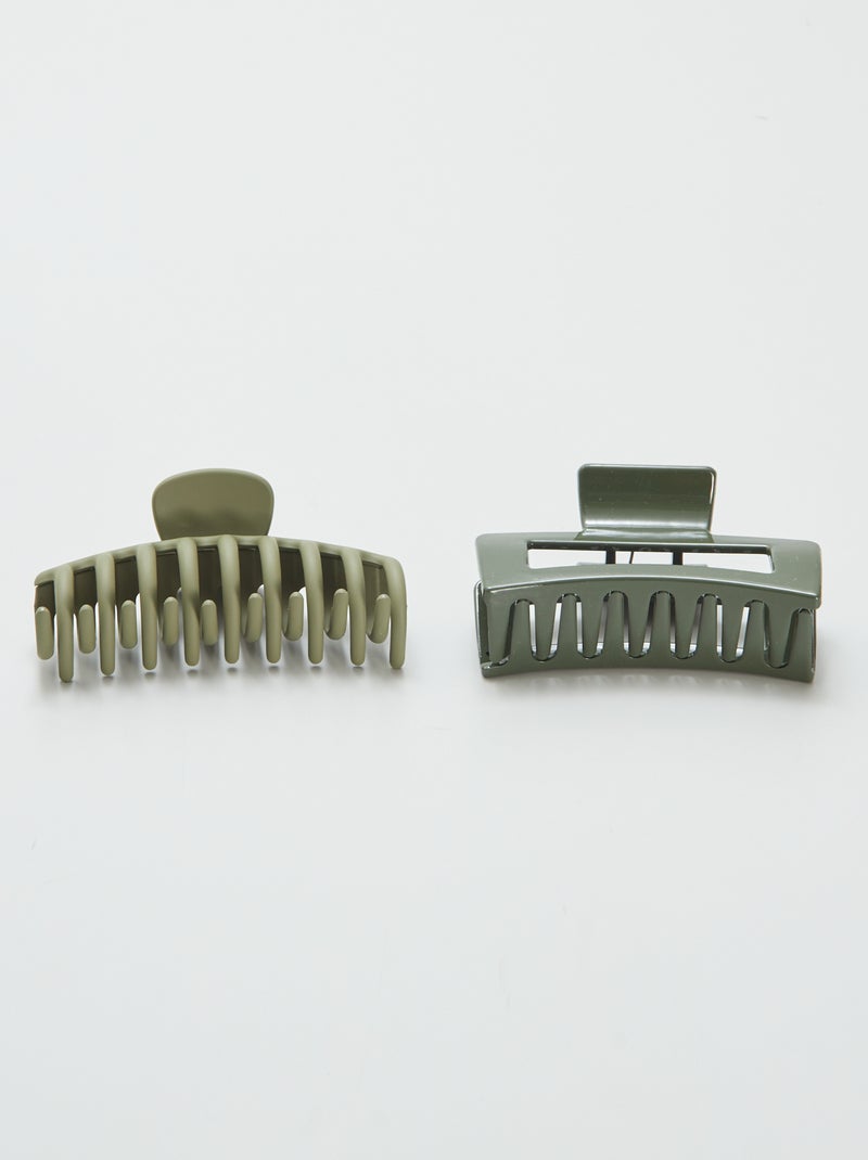 Lot de 2 grosses pinces crabe Kaki - Kiabi