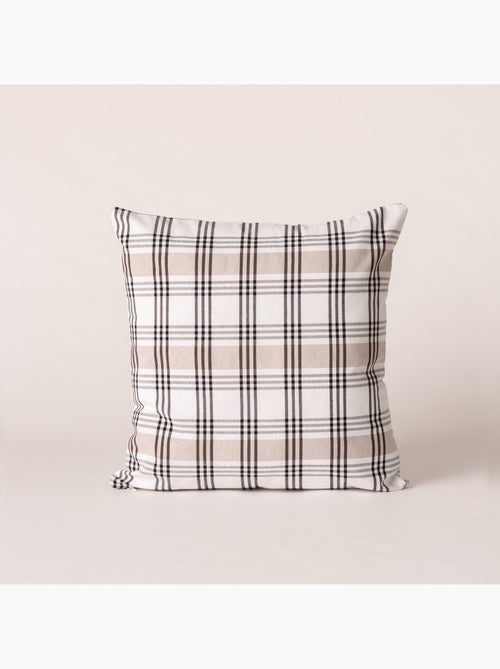 Lot de 2 housses coussin à carreaux et rayures multiples combinés, zippées - Gamusi. - Kiabi Lot de 2 housses coussin à carreaux et rayures multiples combinés, zippées - Gamusi. - Kiabi