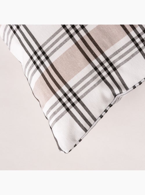 Lot de 2 housses coussin à carreaux et rayures multiples combinés, zippées - Gamusi. - Kiabi Lot de 2 housses coussin à carreaux et rayures multiples combinés, zippées - Gamusi. - Kiabi