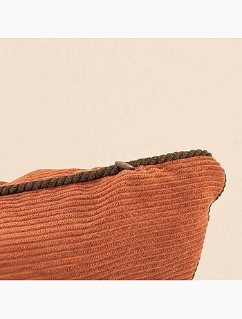 Lot de 2 housses de coussin 35x60cm en velours