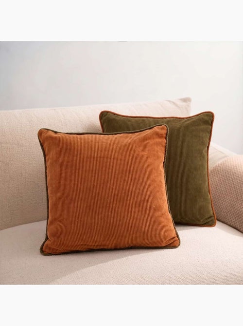 Lot de 2 housses de coussin 40x40cm en velours - Kiabi Lot de 2 housses de coussin 40x40cm en velours - Kiabi