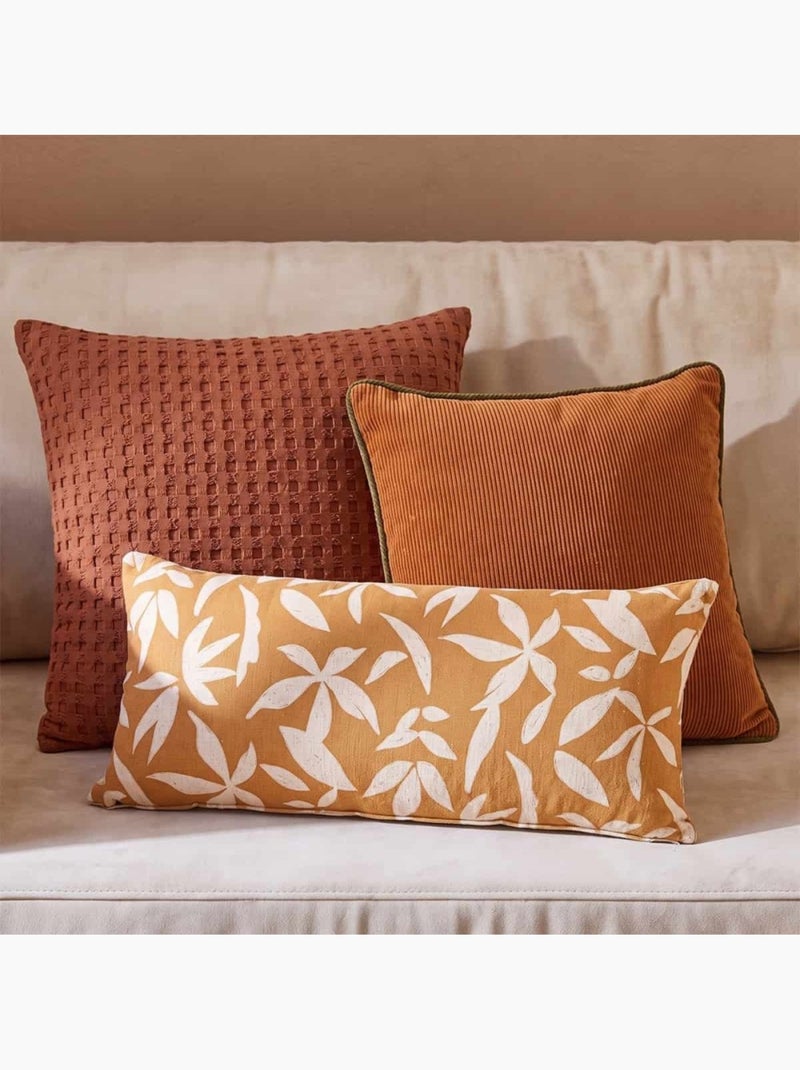 Lot de 2 housses de coussin 40x40cm en velours Marron - Kiabi