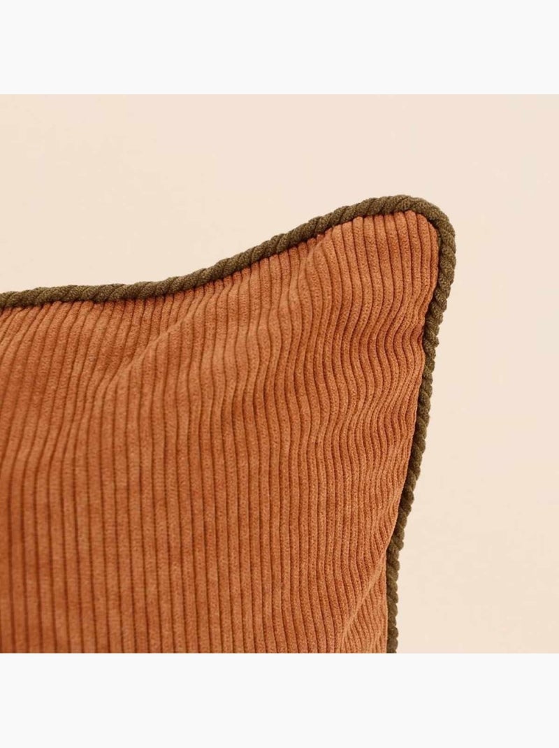 Lot de 2 housses de coussin 40x40cm en velours Marron - Kiabi