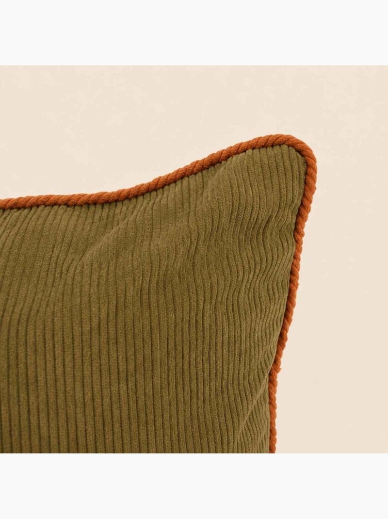 Lot de 2 housses de coussin 40x40cm en velours Vert - Kiabi