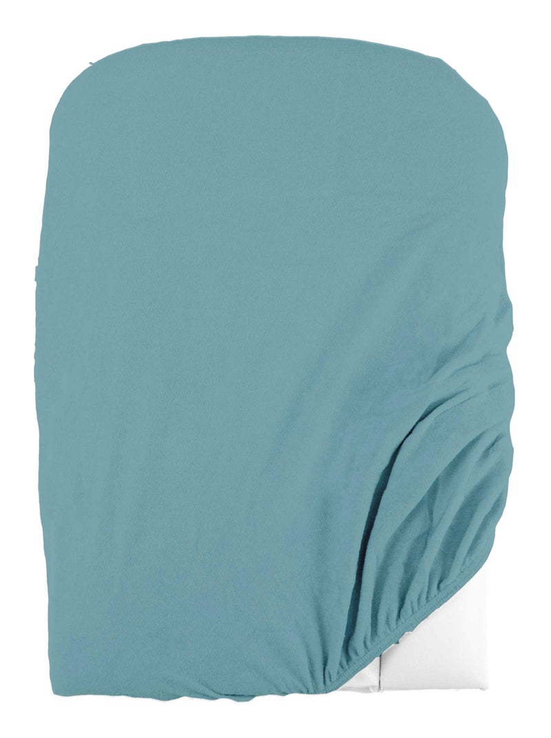 Lot de 2 housses de matelas à langer en éponge bouclette Bleu - Kiabi