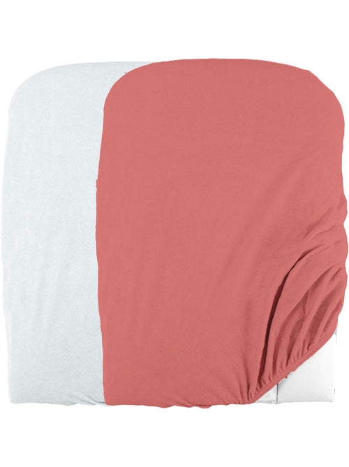 Lot de 2 housses de matelas à langer en éponge bouclette - Kiabi