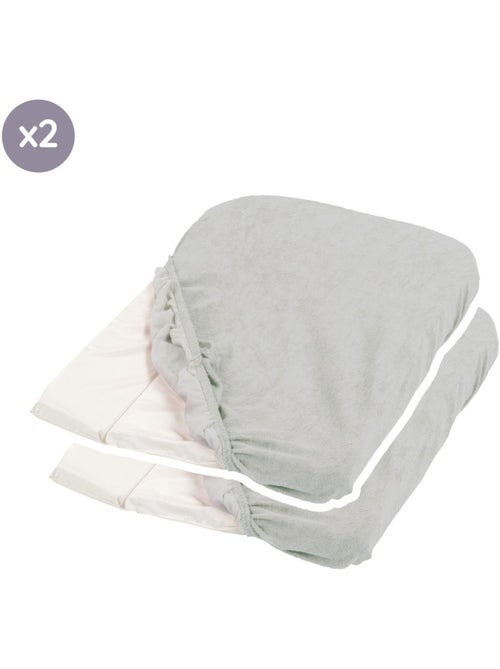 Lot de 2 housses de matelas à langer - Kiabi