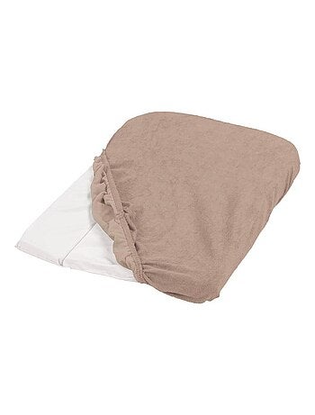 Lot de 2 housses de matelas à langer noisette