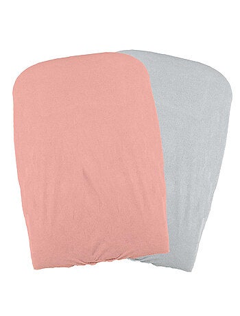 Lot de 2 housses de matelas à langer