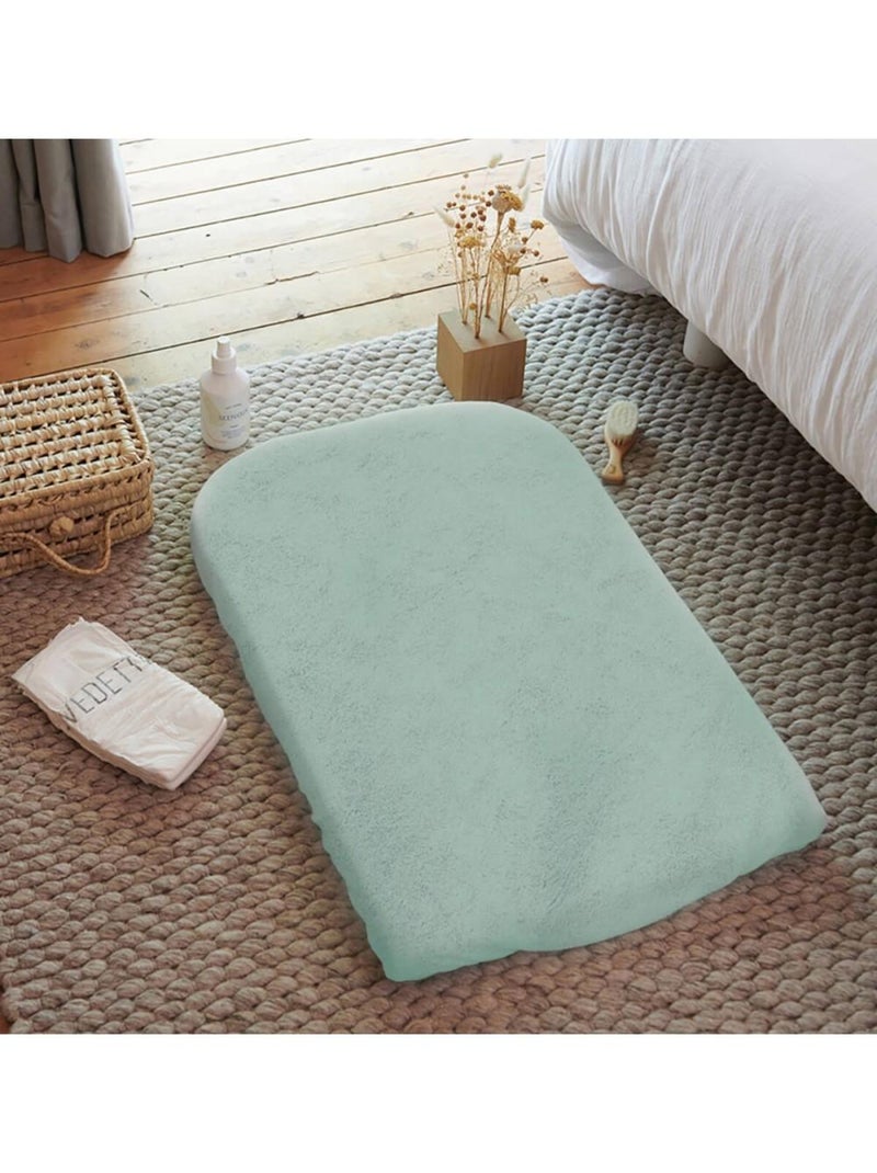 Lot de 2 housses de matelas à langer Vert tilleul - Kiabi