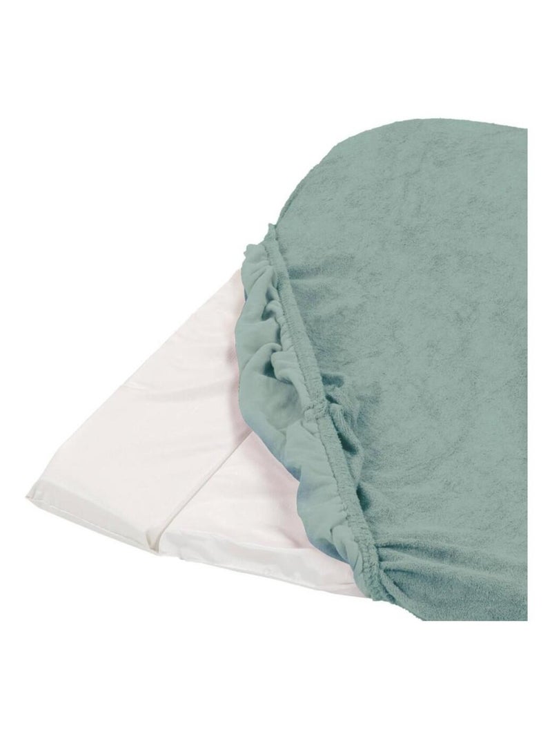 Lot de 2 housses de matelas à langer Vert tilleul - Kiabi