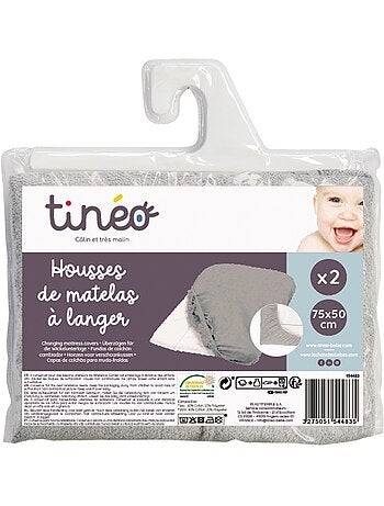 Lot de 2 housses de matelas ? langer