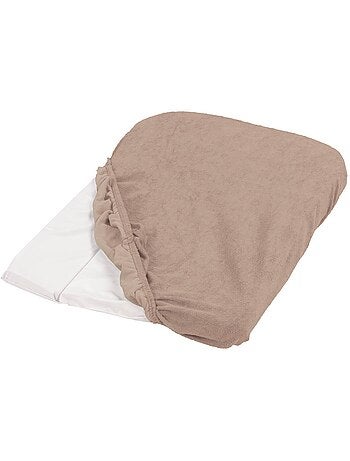 Lot de 2 housses de matelas ? langer noisette