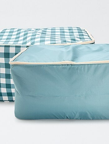 Lot de 2 housses de rangement vêtement 50x28x36 cm