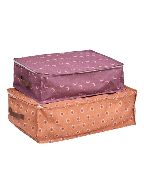 Lot de 2 housses de rangement zippées pour enfant - Kiabi Lot de 2 housses de rangement zippées pour enfant - Kiabi