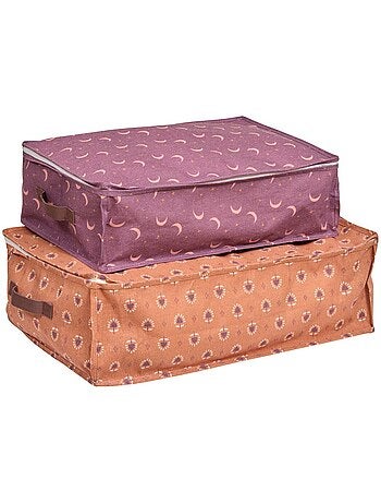 Lot de 2 housses de rangement zippées zippy